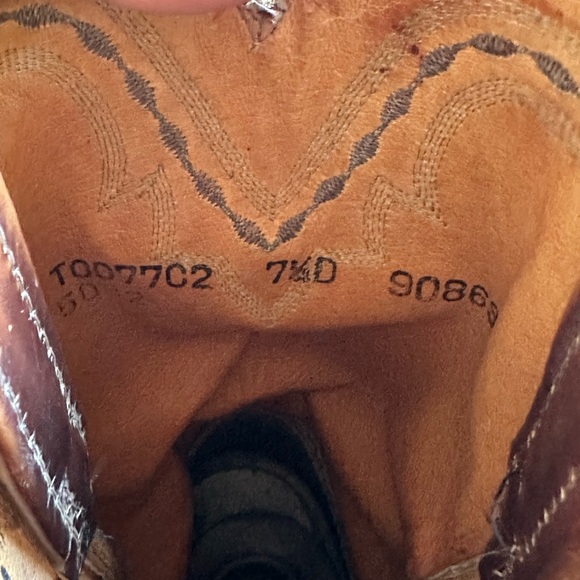 Leucchese ostrich boots men’s 7.5 d women’s 8.5 - Picture 5 of 14